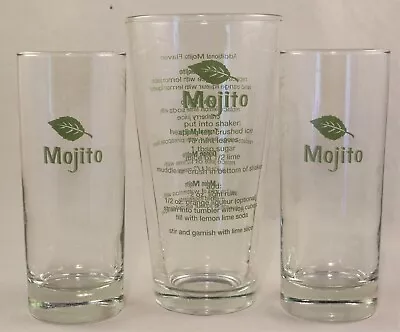 Mojito Libbey Mint Leaf Highball & Mixer Cocktail Glasses  • $14