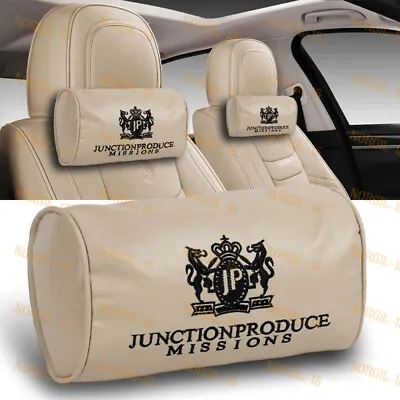 Embroidery Car Neck Rest Pillow Headrest Cushion For JP JUNCTION PRODUCE VIP X2 • $23.34