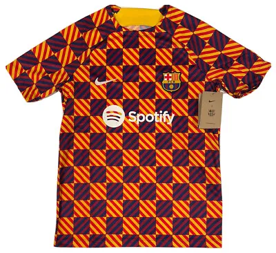 Nike X FC Barcelona 2023 Pre-Match Jersey; Kids XL • $34.99