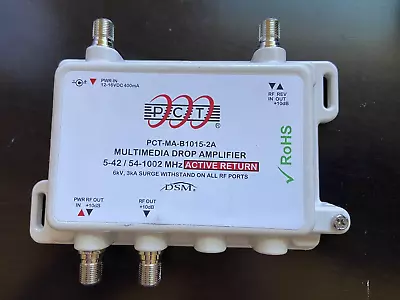 PCT Multimedia Drop Amplifier PCT-MA-B1015-2A 5-42/54-1002 MHz Active Return • $28.95