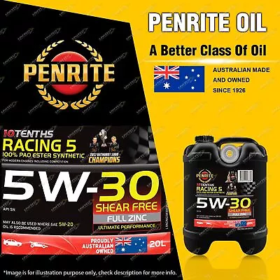 Penrite 10 Tenths RACING 5W-30 100% PAO & ESTER Engine Oil Premium Quality 20L • $335.53