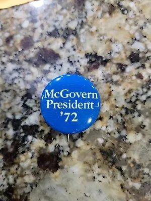 George McGovern Pin Back Presidential Campaign Button 1972 '72 President Badge • $6.99