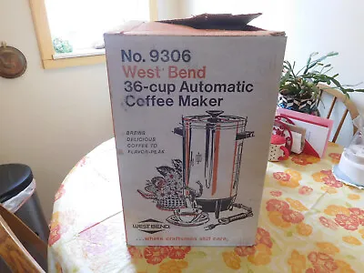 Vintage West Bend 36 Cup Aluminum Automatic Coffee Maker ~ WORKS GREAT~ FREE SH~ • $59.99