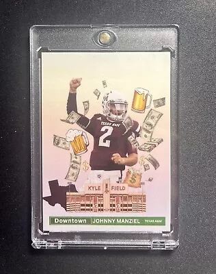 Custom Johnny Manziel Downtown Style Art Card “Money Manziel” Texas A&M Football • $14.99