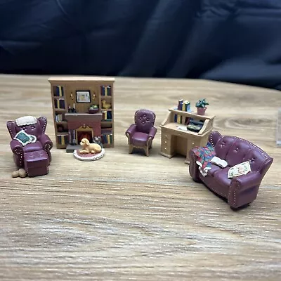 Avon Collectibles Victorian Memories Miniature Doll Furniture Living Room Set • $26.99