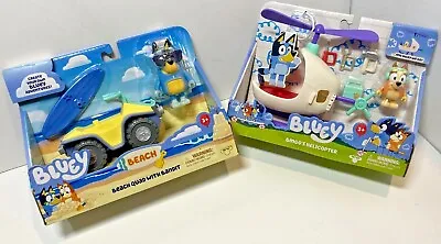 Bluey (You Pick) NEW! Bingo's Helicopter Beach Quad With Bandit NEW IN HAND • $27.99