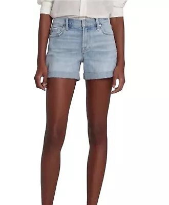 7 For All Mankind Light Wash Mid Roll Short Size 27 Or 4 NWT • $30