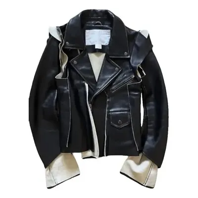 Maison Martin Margiela X  H & M Collaboration Limited Edition Leather  Jacket • $850