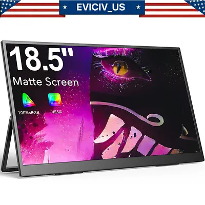 18.5  Portable Monitor 1920*1080 100HZ USB C Gaming Monitor 100% SRGB VESA Used • $69.99