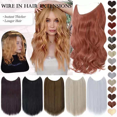 Wire In Hair Extensions Elastic Band Secret Miracle Ring 100% Natural Headband H • $13.42