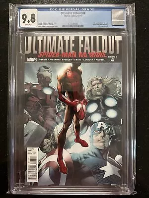 ULTIMATE FALLOUT #4 (2011) 1st MILES MORALES 1st PRINT CGC NM/MT 9.8 WP • £944.12