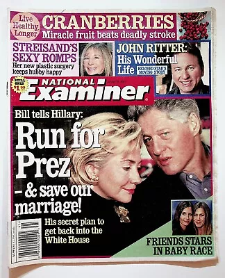 2003 October 14 National Examiner Magazine Bill Clinton John Ritter Olsen Twins • £14.03