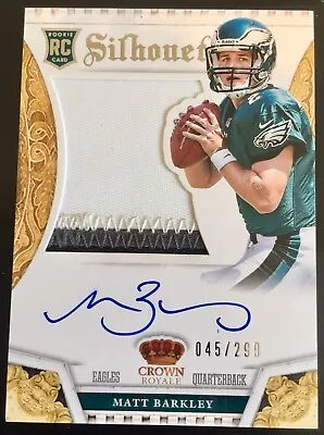 2013 Crown Royale Matt Barkley Autograph 3 Color Patch True RC 45/299 USC Eagles • $9.99