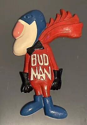 Vintage Bud Man Cast Metal Collectible (Budweiser Advertising) RARE Beer Sign • $75