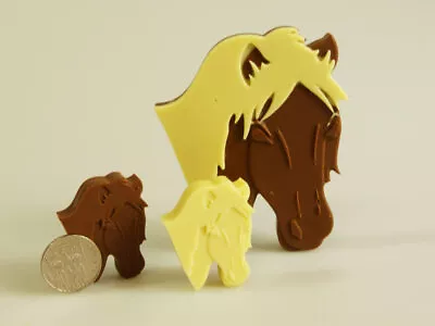 4+1 Horse Pony Silicone Chocolate Animal Mould Wax Melt Resin Craft Cake Topper • £5.99