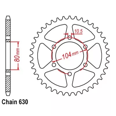 Optional Rear Sprocket 46T For Kawasaki Z1000 (Z1R) 1978-1980 • $84.87