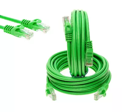 CAT6e/CAT6 Ethernet LAN Network RJ-45 Patch Cable Green 3FT - 20FT Multipack LOT • $108.29