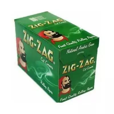   Zig Zag Green Standard Regular Cigarette Rolling Paper - Buy 1 To 100 Booklets • £4.17