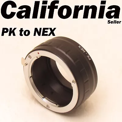Pentax K PK Lens To Sony NEX E Mount Adapter Ring NEXC3 NEX5N NEX5C NEX7 VG-10  • $16.95