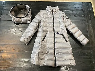 Moncler Girls Moka Silver Jacket Size 8-10 • $225