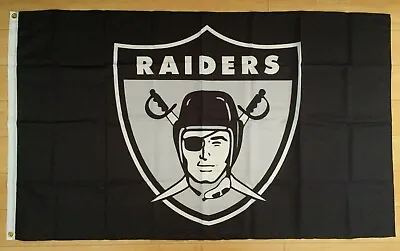 Las Vegas Raiders 3x5 Ft Flag Banner NFL Retro Vintage Throwback Oakland • $13.47