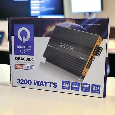 Quantum Audio QEA800.4 | 3200w 4-channel | Class A/B Mosfet Amplifier • $103.50