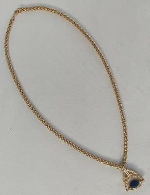 £7 • Buy Adrian Buckley Fob Pendant Necklace Gold Colour With Various Coloured Enamel