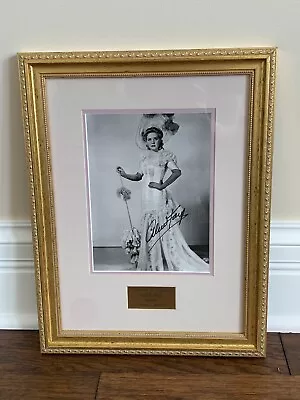 Vintage Hollywood Disney Sid Cahuenga COA Framed Signed Autograph Alice Faye • $99