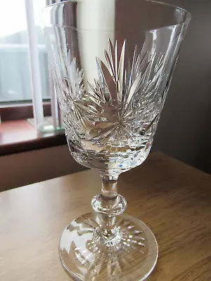 Reduced Rare Edinburgh Crystal Water Goblet Star Of Edinburgh 6 1/2  Tallex Sign • £26