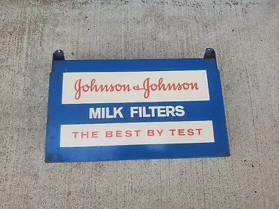 Metal Wall Mount Box Johnson & Johnson Milk Filters Missing Top Dairy Decor  • $19.99