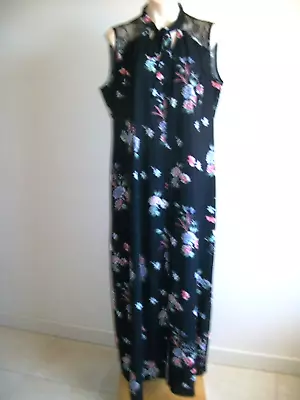 Plus Size Maxi Button Through Dress By City Chic. Size M  Ex Cond Neck Tie. • $15.95