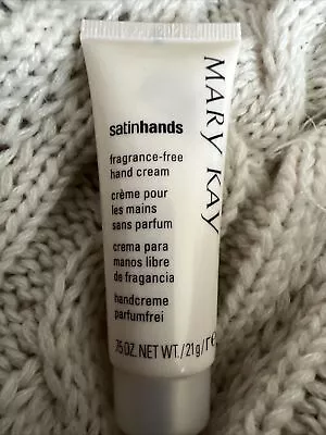 Mary Kay Satin Hands FRAGRANCE-FREE HAND CREAM Moisturizer .75 Oz. Travel Size • $7.15