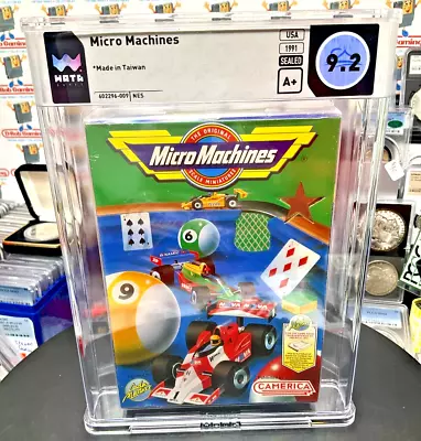 Micro Machines Unlicensed New Sealed VGA WATA CGC Nintendo NES SNES GBA ⚡pOp 11⚡ • $749