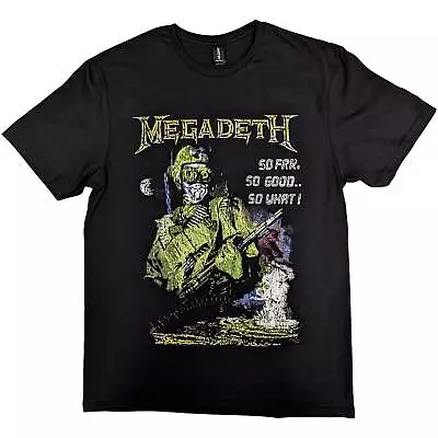 Megadeth So Far So Good So What Explosion Vintage T-Shirt NEW OFFICIAL • £16.39