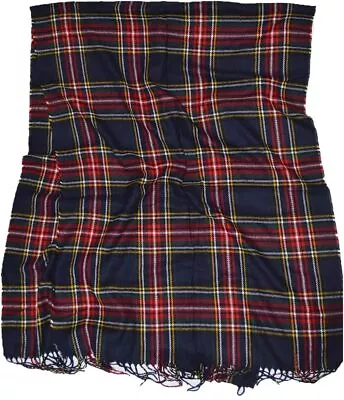 SALE Luxurious Soft Extra Large Scottish Tartan Plaid Shawl Scarf ON SALE • £12.95