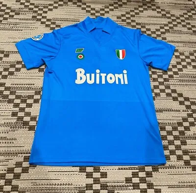 Napoli Maradona #10 Home Retro Shirt Football Jersey1986/87 Size M-L • $55