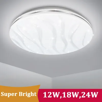 £14.99 • Buy LED Ceiling Light  Round Panel Down Light Bathroom Kitchen Living Room Wall Lamp