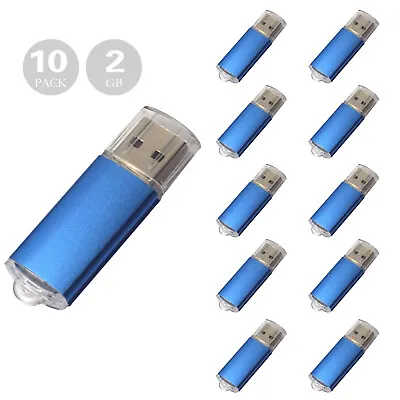 5/10Pack 1GB 2GB USB Flash Drive USB Memory Stick 2.0 Thumb Pen Data Storage • $24.69