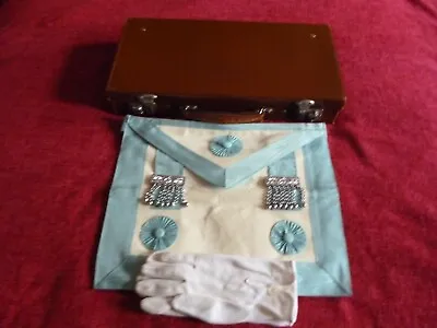 Masonic Regalia Pre Owned Case Apron And Gloves And Jewel • £70