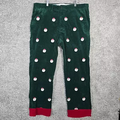 Castaway Nantucket Pants Mens 40 Green Corduroy Santa Claus Christmas • $49.75