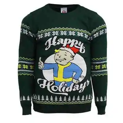 £20 • Buy Fallout 4 Happy Holidays Knitted Christmas Jumper Size ( SIZE UK M ) (US S)