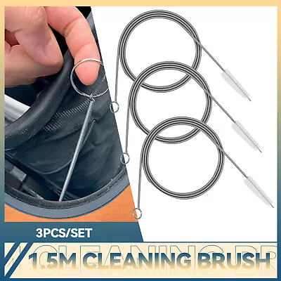 X3 150cm Flexible Car Drain Dredge Sunroof Cleaning Scrub Brush Tool Accessories • £6.99