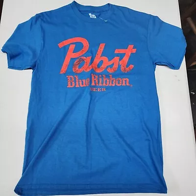Pabst Blue Ribbon T-Shirt Blue Mens Medium - Brand New -  • $11.99