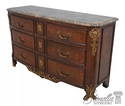 L63473EC: MAITLAND SMITH French Louis XVI Marble Top Mahogany Commode Chest • $3895