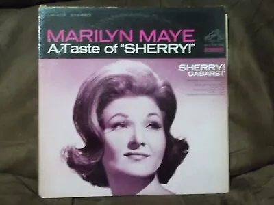 1967 Marilyn Maye A Taste Of  Sherry!  Cabaret 33 RPM Vinyl Record LP Stereo RCA • $10