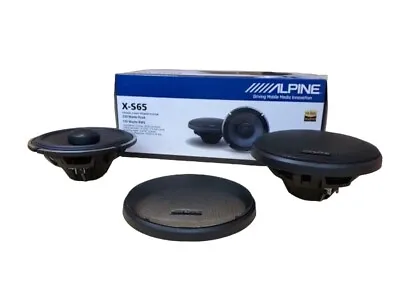 Alpine X-s65 6.5  Type X Coaxial Carbon Graphite Car Stereo Speakers Tweeters • $219