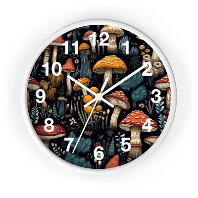 Mushroom Wall Clock Unique Decorative Kitchen Wall Clock Home Decor • $34.95