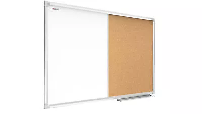 ALLboards Combination Board 2 In 1 Whiteboard & Cork Board 60x40cm Pin Board • £6.50