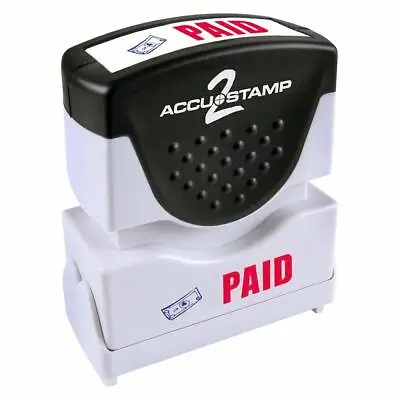 $10.99 • Buy PAID  - Accustamp2 Cosco Shutter Stamp, Red And Blue Ink