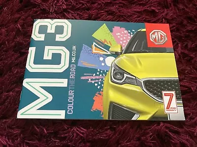 MG MG3 Brochure 2020 Version 6 - UK Issue Inc Excite & Exclusive Nav • $7.45